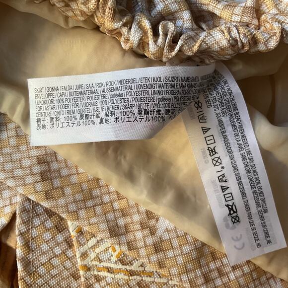 Disney Girl’s Moana Costume Knee-length Floral Skirt size 7/8, Natural Tan Beige - Picture 5 of 9